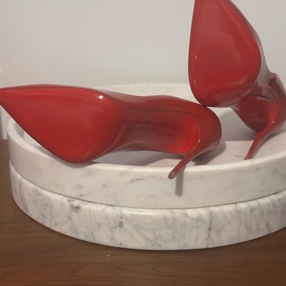 Christian Louboutin Patent Leather Red 👠 👠👠 - Picture 8 of 9